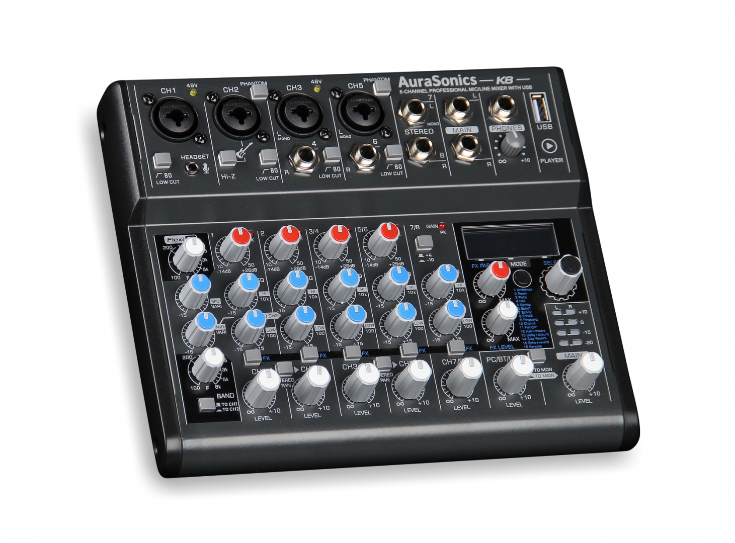 AuraSonics K8 компактный микшерный пульт в Южно-Сахалинске