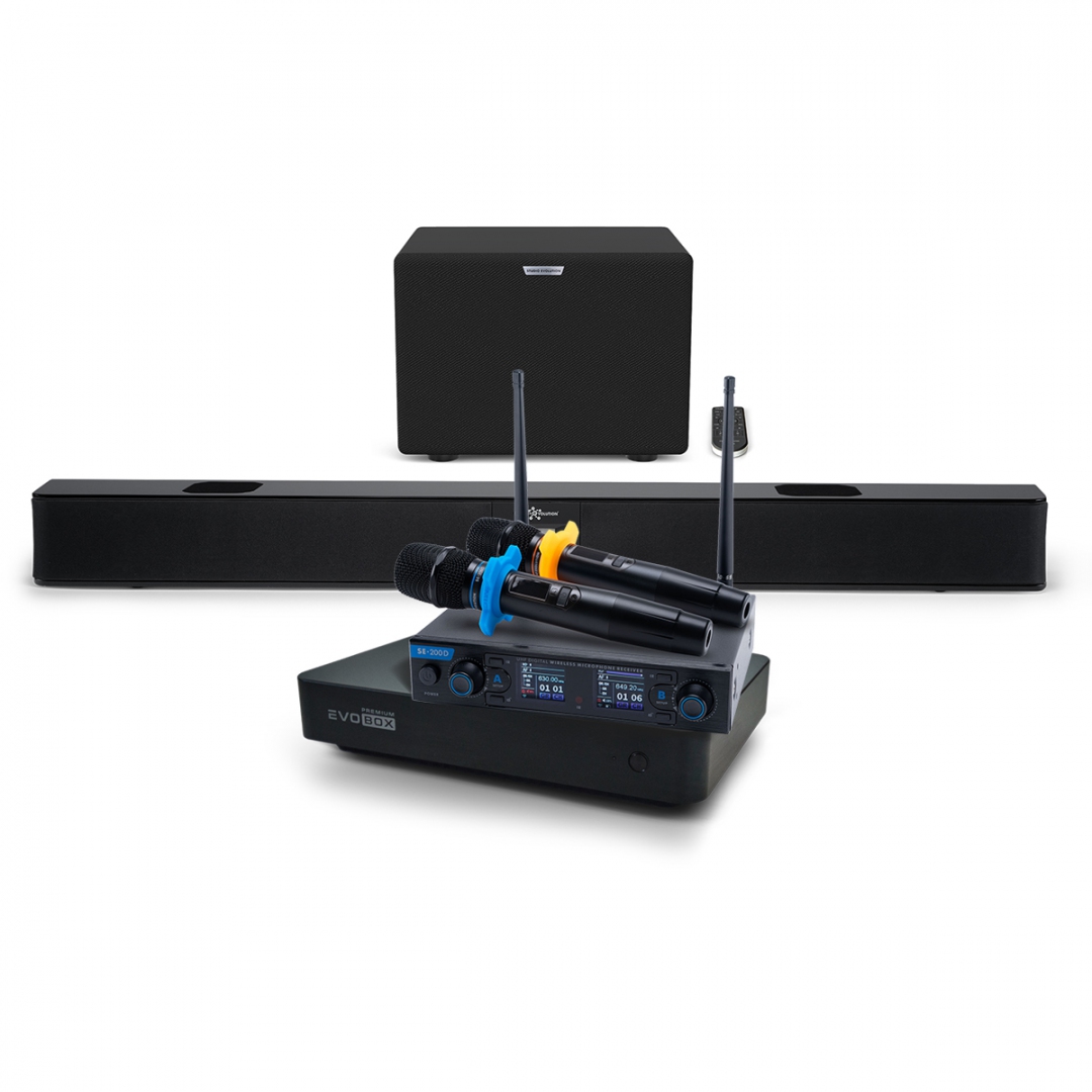 Hi-End караоке-система EVOBOX Premium + EvoSoundBar (саундбар с караоке) в Южно-Сахалинске