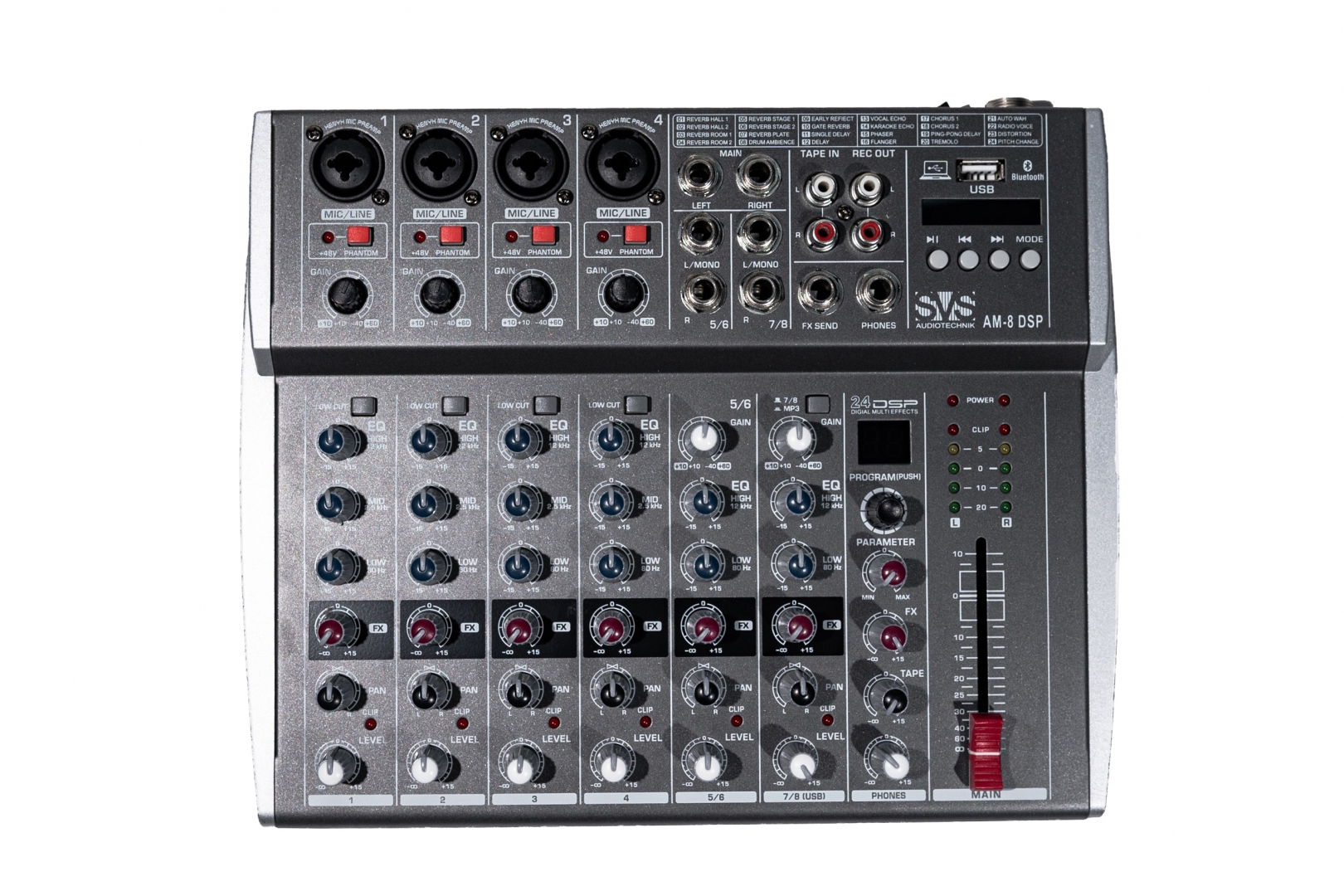 SVS Audiotechnik mixers AM-8 DSP Микшерный пульт аналоговый, 8-канальный в Южно-Сахалинске